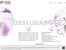 Tablet Screenshot of magia-muzyki.pl
